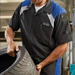 🆕Red Kap Navy Short Sleeve Shop Shirt L🆕